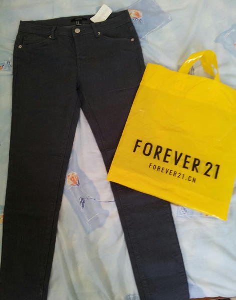 Forever 21 灰色牛仔褲 27腰