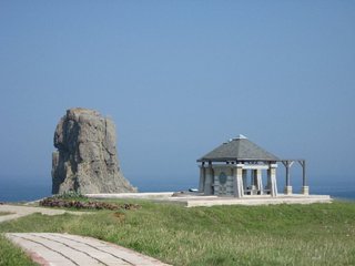 可以對照上面的空照圖，將軍島嶼、涼亭、船帆嶼