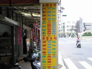 利樂拉早餐店各式各樣的蛋餅種類跟價錢