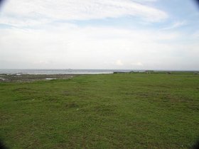 龍門鼓浪的海岸除了壯觀的玄武岩海蝕坪台外，國軍靶場附近寬廣的草原地形也非常好看，夏天時一片翠綠看起來十分舒服