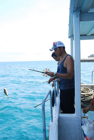 東海員貝海域的象魚是很有名氣的，據說還有人釣過土魠