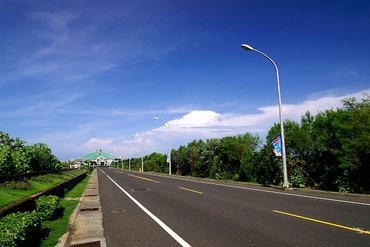 通往水族館的道路，現在這裡是南仁湖接館，原來的水產養殖試驗所已經搬到青灣了