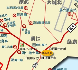 陶兵民宿位置圖