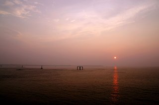 澎湖跨海大橋日落