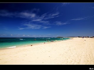 吉貝海上樂園美麗的沙灘與海景