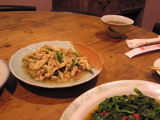 這就是主菜花菜干，十分有咬勁的一道菜餚