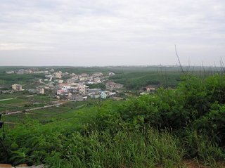 山頭上遠眺赤馬村以及西嶼內地